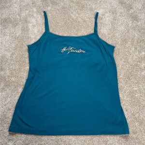 Harley-Davidson Motorcycles Y2K Teal Blue Camisole Top St Louis MO